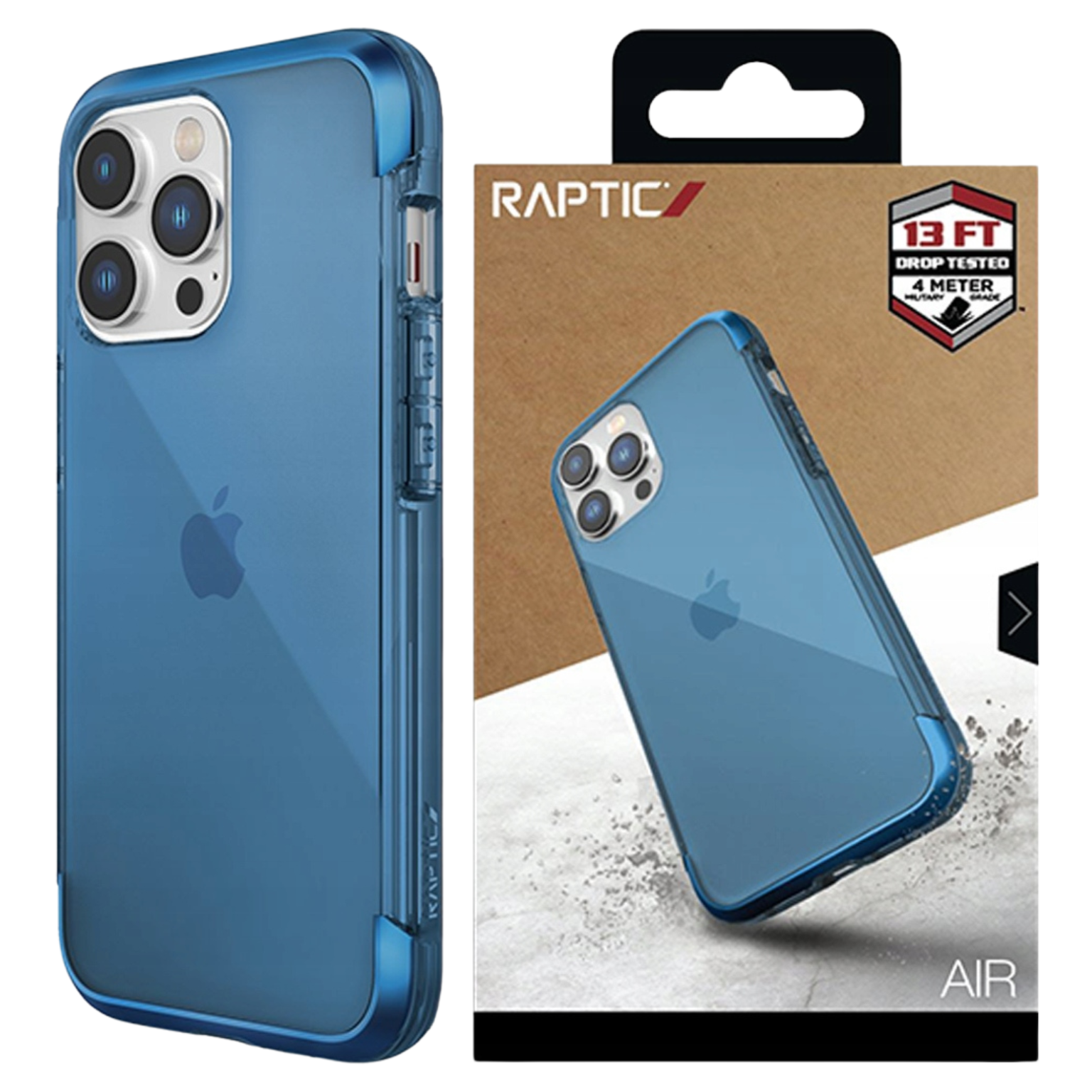 Raptic X-doria Air Schutzhülle Für Iphone 14 Pro, Gepanzert, Blau