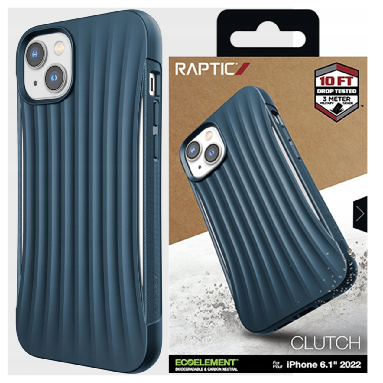 Raptic X-doria Clutch Case Iphone 14 Plus Rückseite Blau