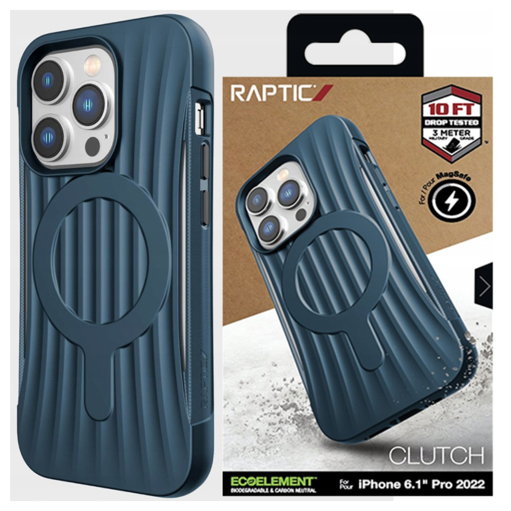 Raptic X-doria Clutch Built Case Iphone 14 Pro Max Mit Magsafe-rückseite, Blau