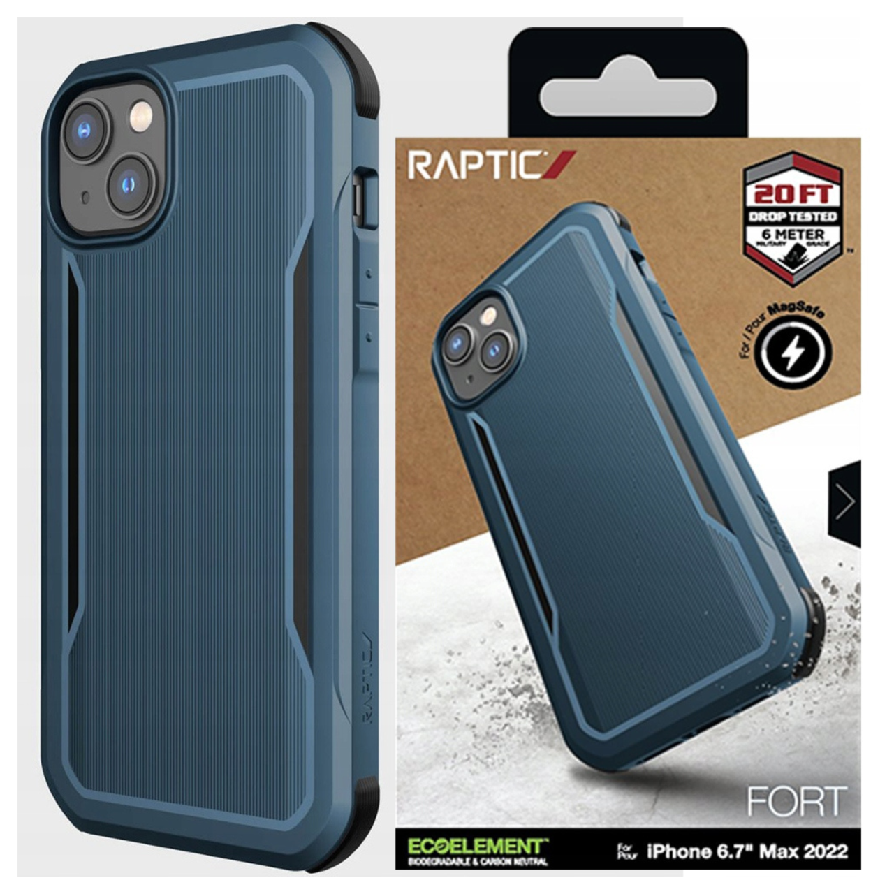 Raptic X-doria Fort Case Iphone 14 Plus Mit Magsafe-schutzhülle, Blau