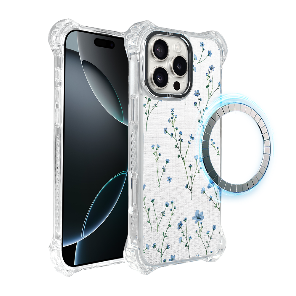 Iphone 16 Pro Max Ibizu Dropguard Ultra Hülle Mit Magsafe, Pastel Bloom, Blue Dream