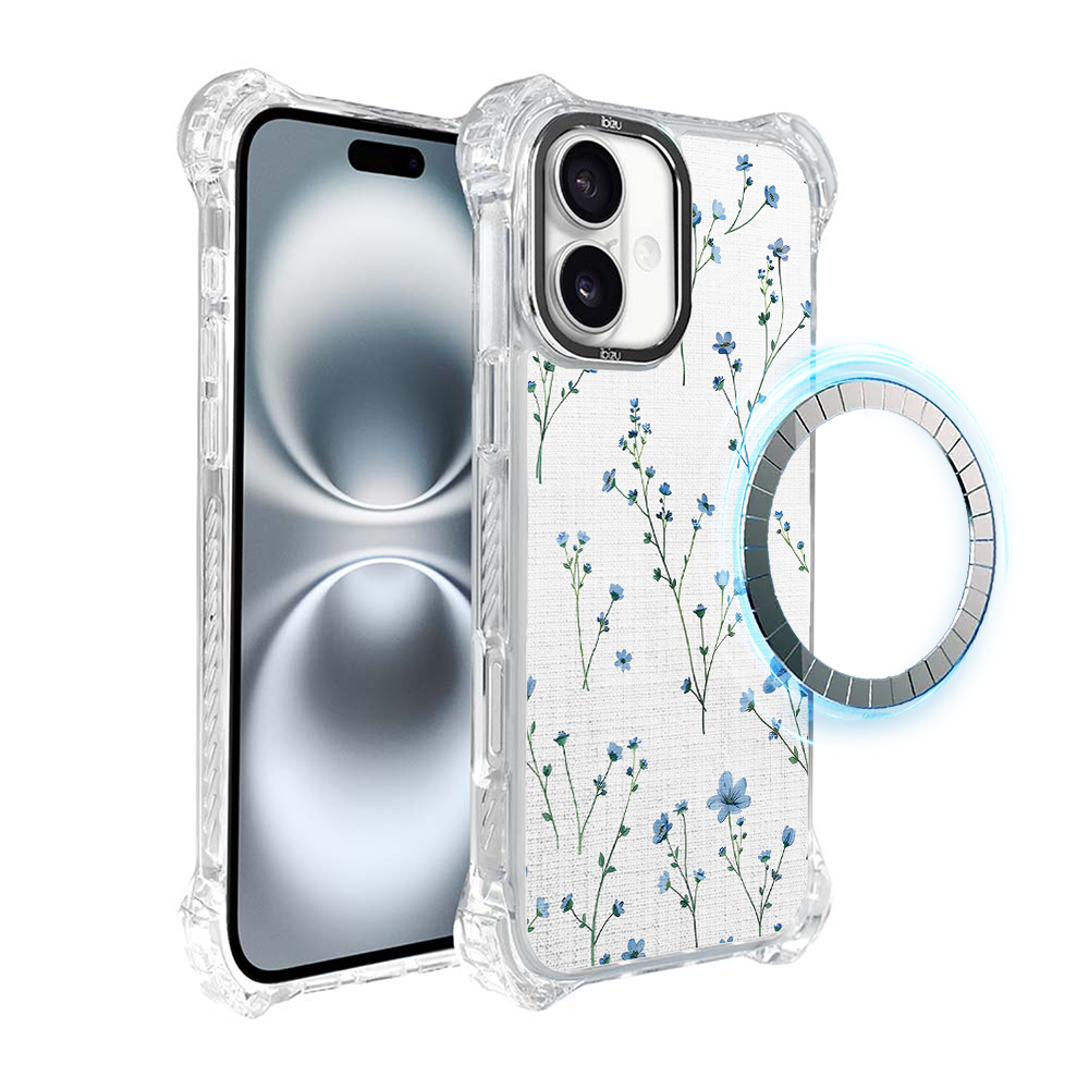 Iphone 16 Ibizu Dropguard Ultra Hülle Mit Magsafe, Pastel Bloom, Dream Blue