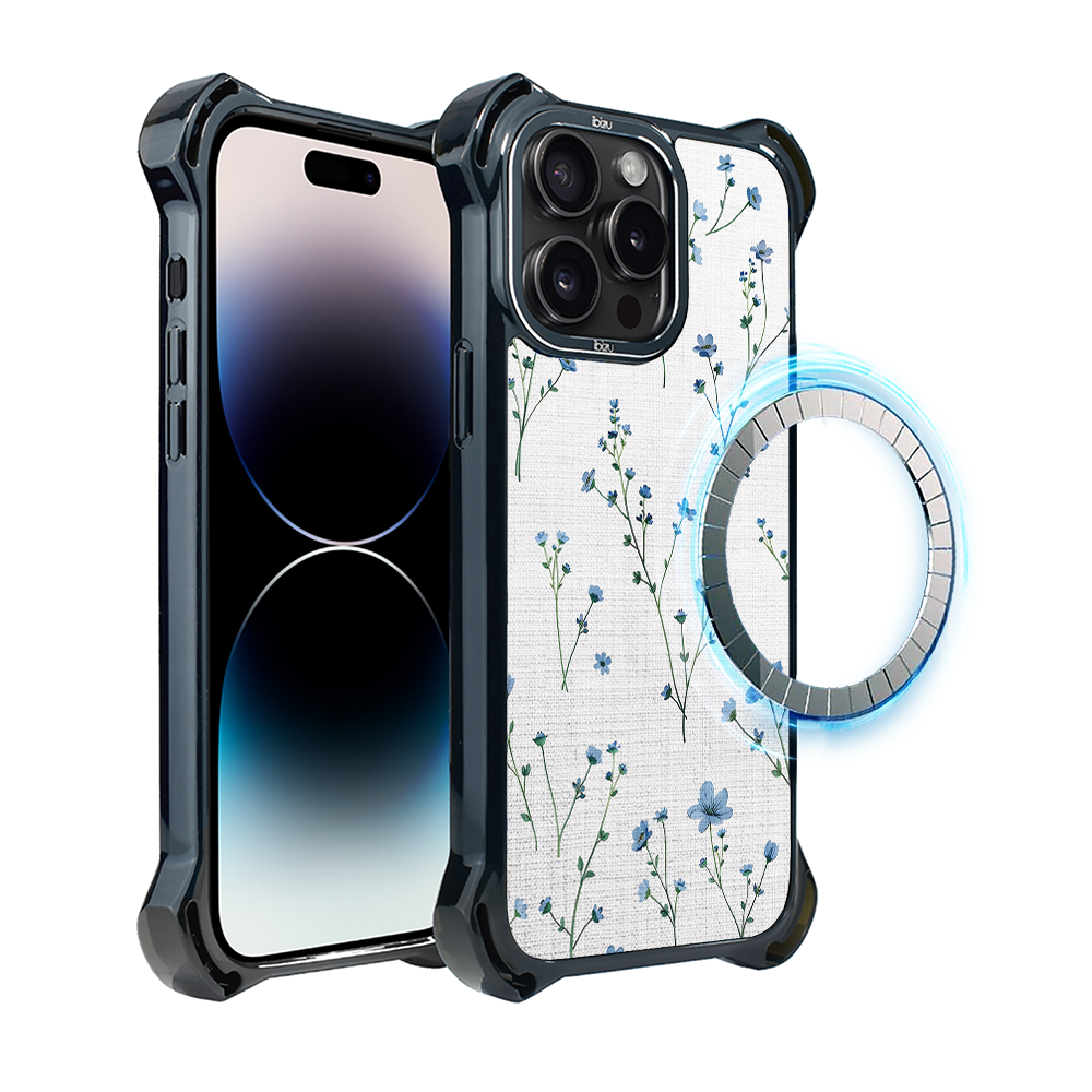 Iphone 14 Pro Max Ibizu Dropguard Ultra Hülle Mit Magsafe, Pastel Bloom, Blue Dream