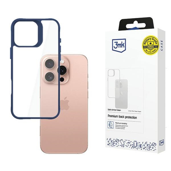 Apple Iphone 16 Pro - 3mk Satin Armor Case+ Blau