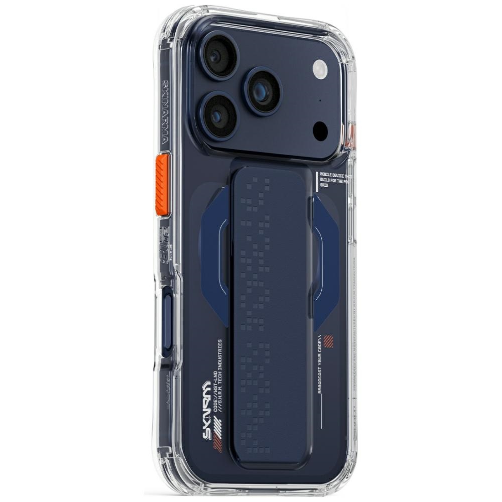 Skinarma Haxa Hülle Für Iphone 17 Pro Mit Magnetischem Ladeanschluss Und Griffständer, Blau