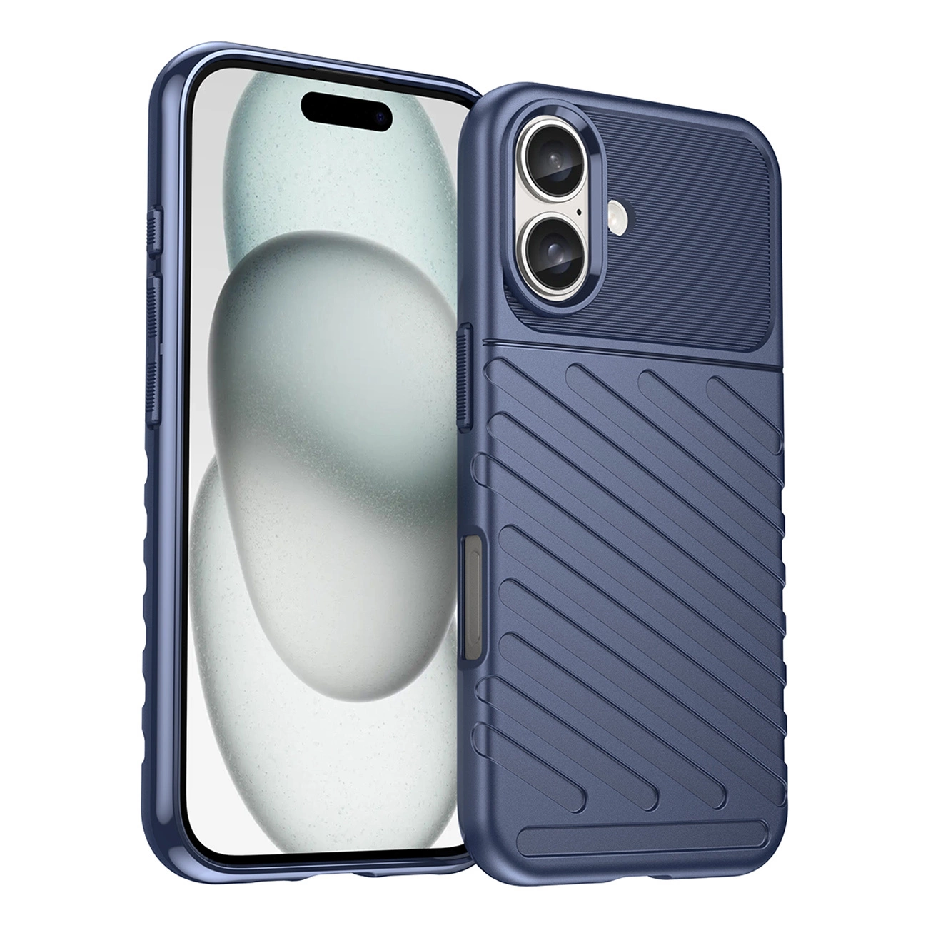 Thunder Case Für Iphone 16 Plus – Blau