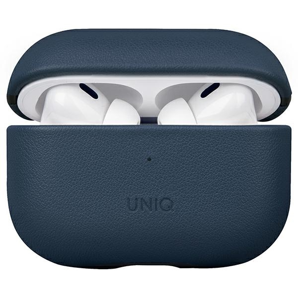 Uniq Terra Airpods Pro 2. Generation Echtleder-hülle (2022/2023) Blau/weltraumblau