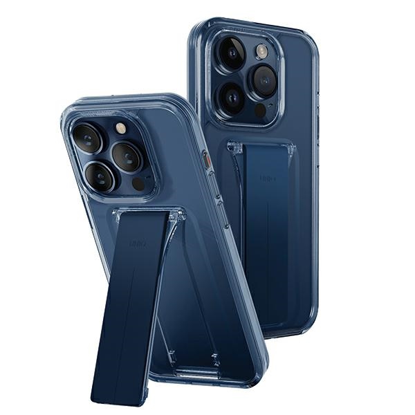 Uniq Hülle Heldro Halterung Mit Ständer Iphone 15 Pro Max 6,7" Blau/ultamarin Tiefblau