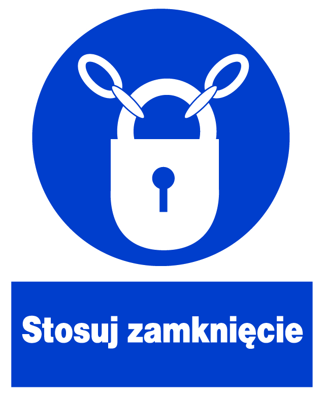 Zno-13 – Arbeitsschutzschild – Verschluss Verwenden