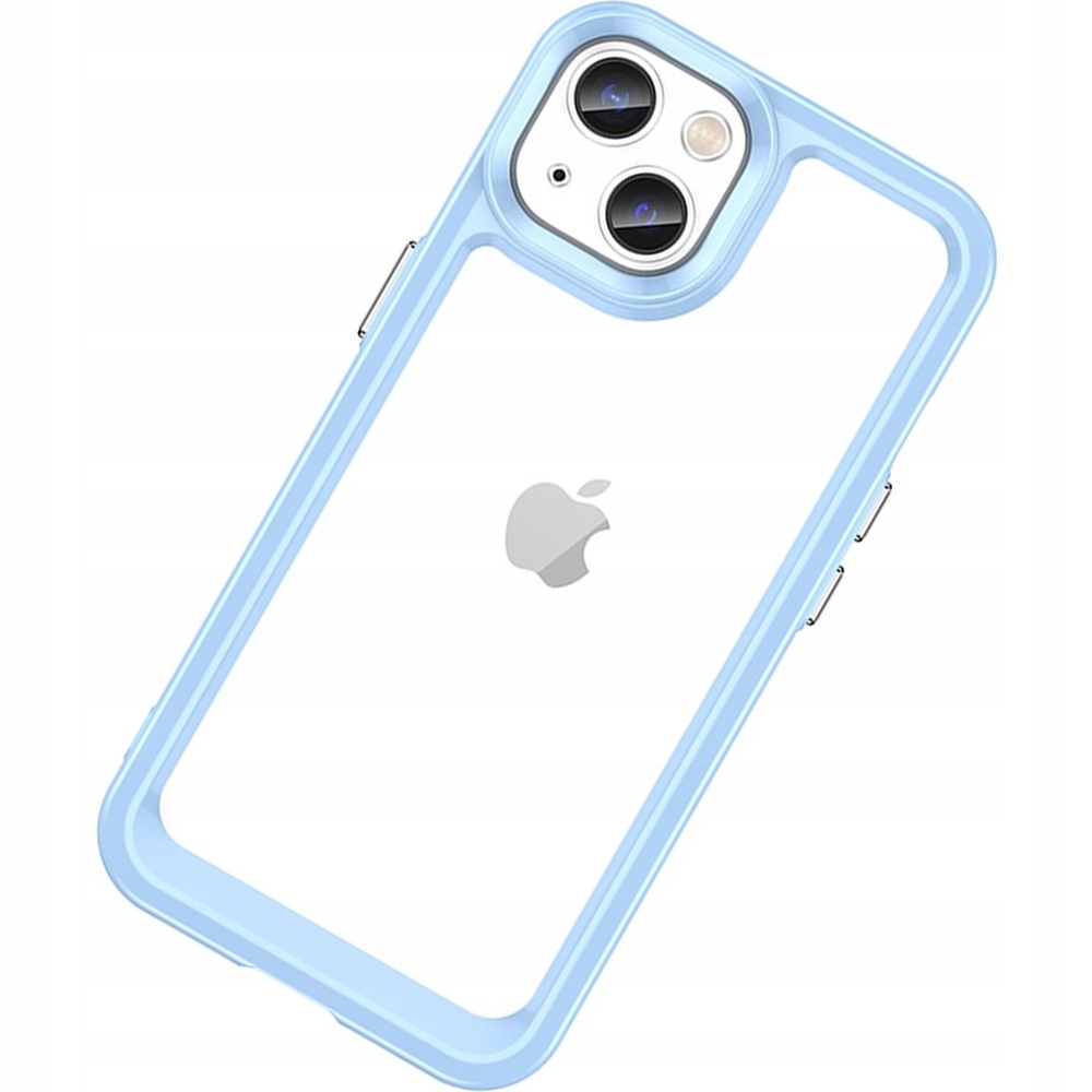 Verstärkte Hülle Mit Flexiblem Rahmen Für Iphone 15 Plus Outer Space – Blau