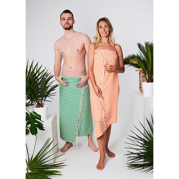 Hammam Damla Handtuch Aus 100% Natürlicher Baumwolle (yeye), Hergestellt In Der Farbe Nature Turquoise