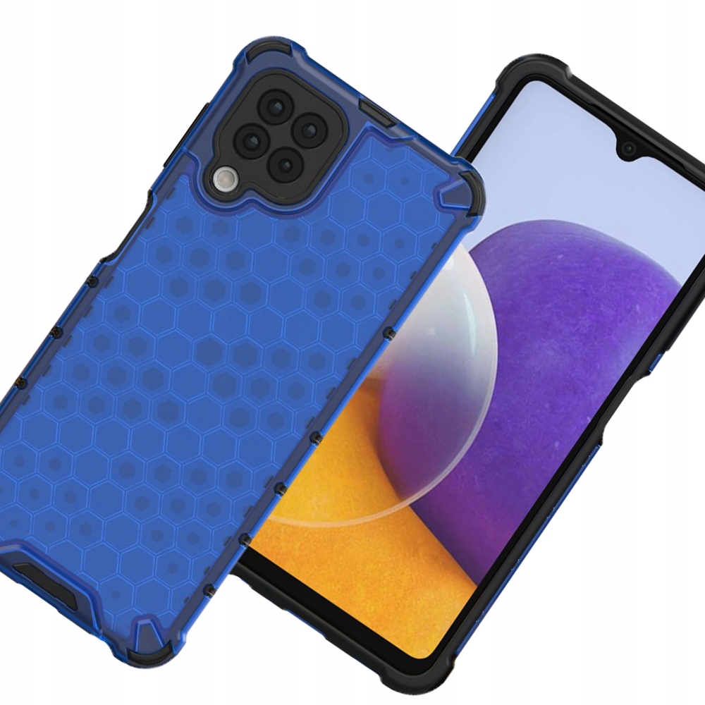 Wabenförmige Schutzhülle Mit Gelrahmen Für Samsung Galaxy A22 4g, Blau
