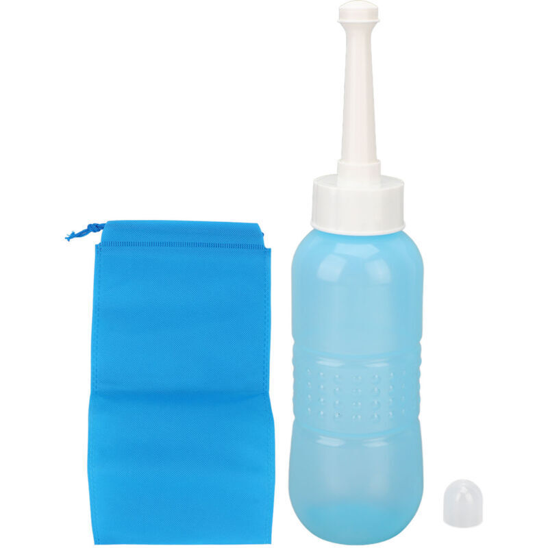 Tragbare 450-ml-reiseflasche Für Die Wochenbettpflege, Praktisches Bidet Mit Aufbewahrungstasche Und Geradem Auslauf, Ideal Für Camping Und Wandern