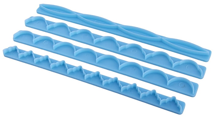 Zuckerpaste-ausstecher, Rüschen, 4 Stück, Ausstechform