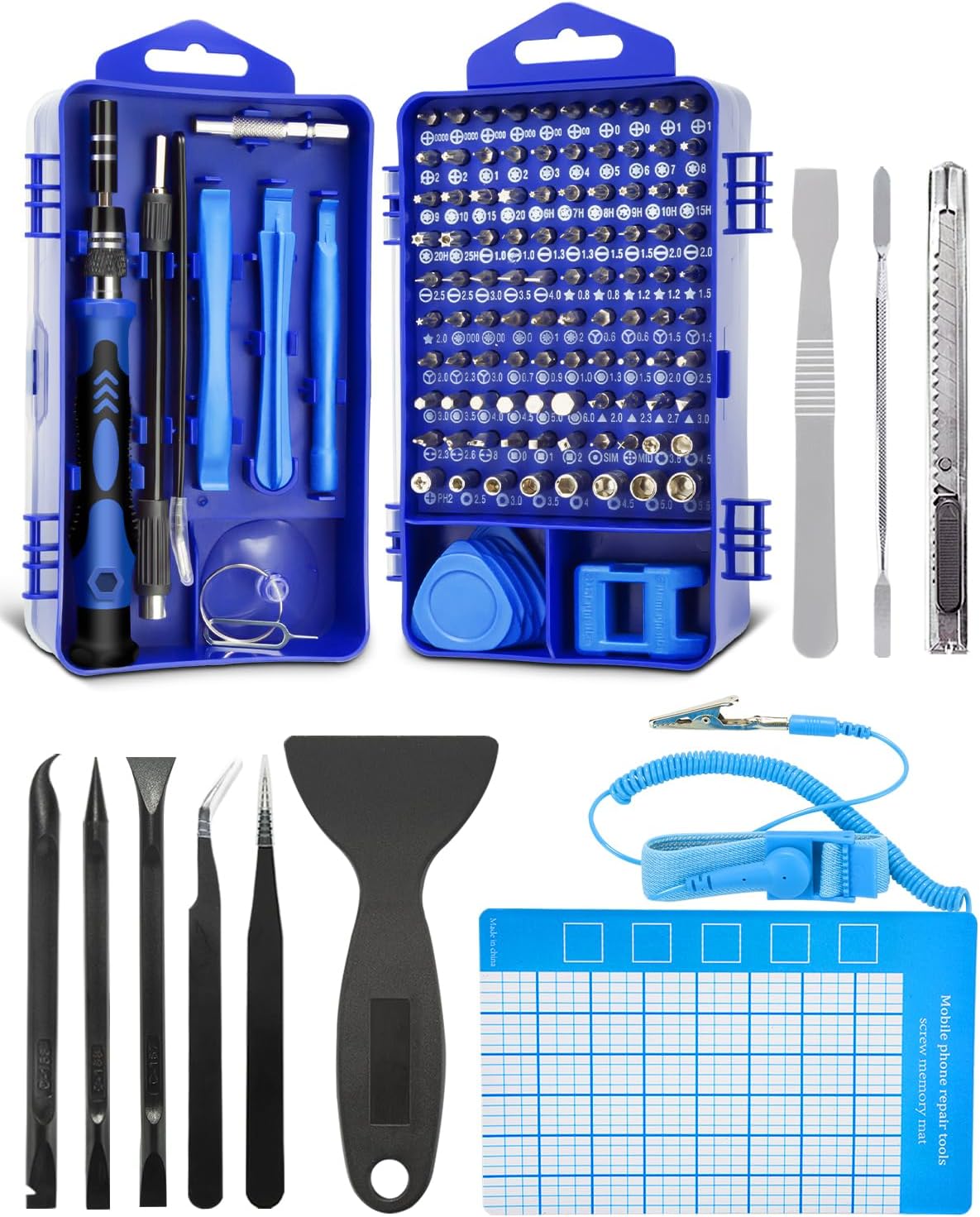 Kit De Tournevis De Précision Magnétique 132 En 1, Outil De Réparation De Mini Tournevis Portable Pour Pc, Macbook, Ordinateur, Iphone, Lunettes, Montres, Caméras, Smartphone