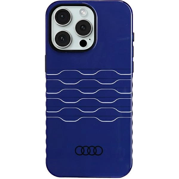 Audi Iml Magsafe Hülle Für Iphone 15 Pro Max 6,7 Zoll, Blau/marineblau, Hartschale Au-imlmip15pm-a6/d3-be