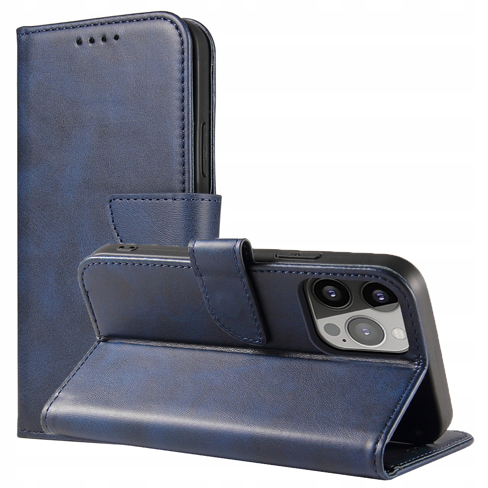 Iphone 15 Plus Magnet-schutzhülle Mit Klappständer – Blau