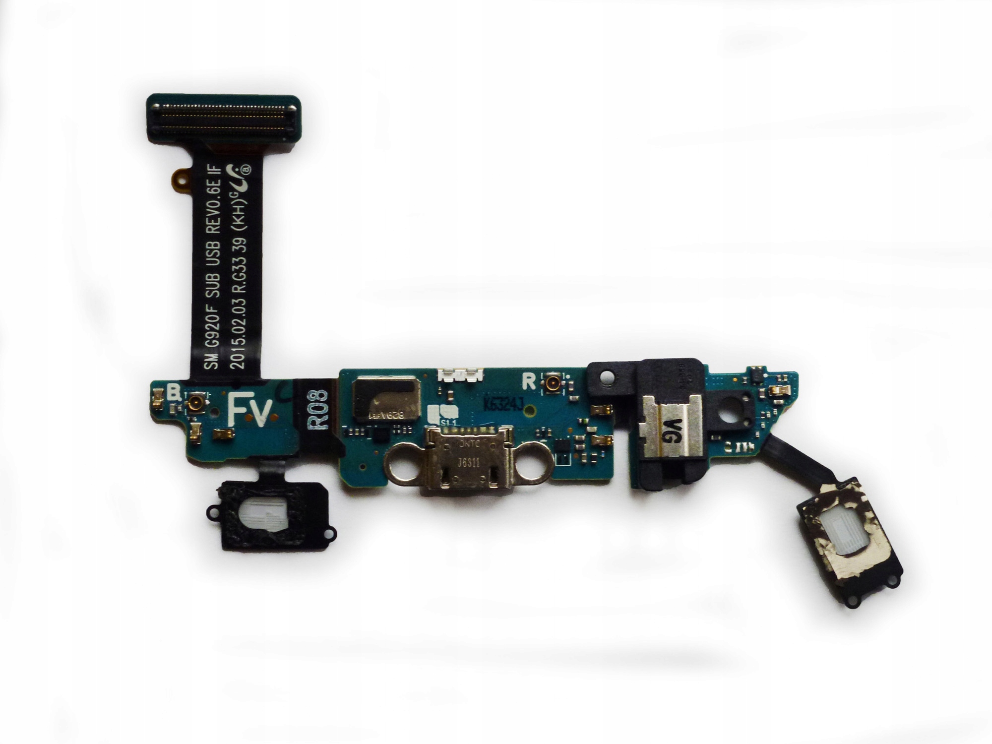 Originaler Ladeanschluss, Mikrofon-flachbandkabel, Samsung S6 G920f