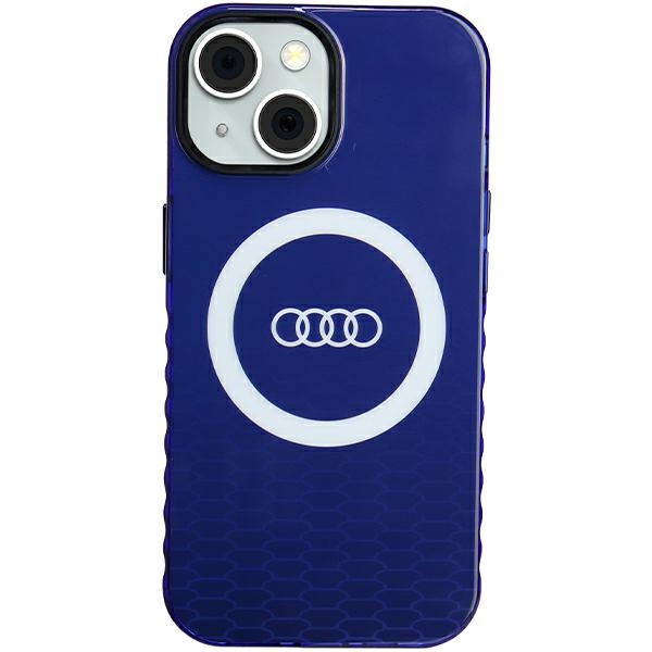 Schutzhülle Für Iphone 15 Audi Iml Magsafe Big Logo Marineblaue Hartschale