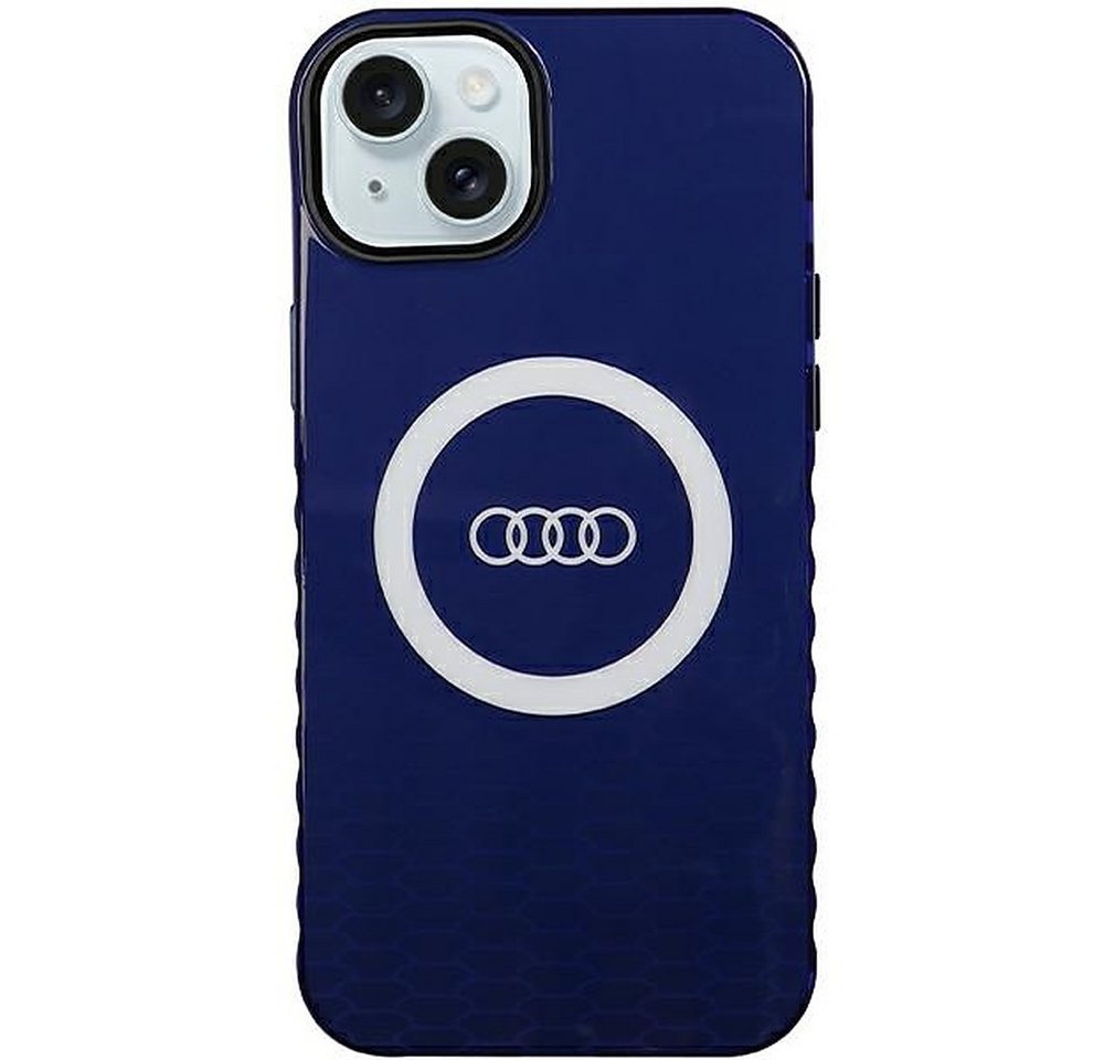 Iphone 15 Plus Audi Magsafe Hülle Blau