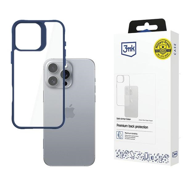 Iphone 16 Pro Max 3mk Satinarmor+ Hülle Blau