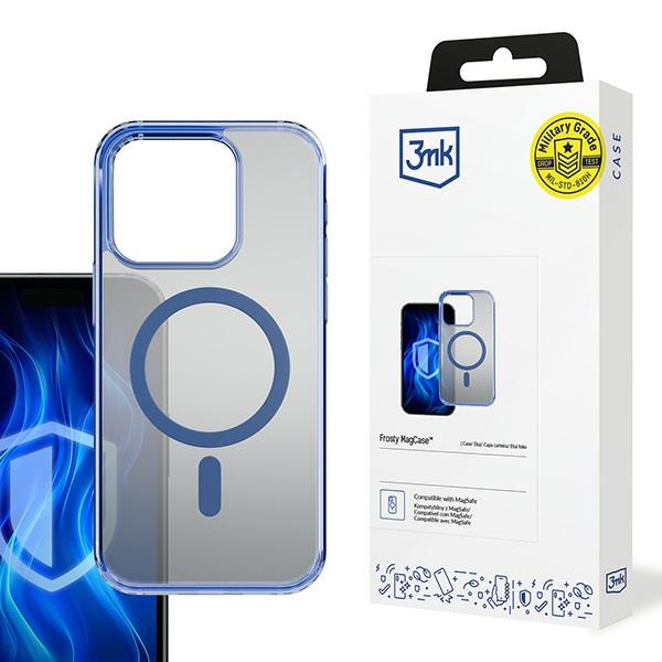 Iphone 15 Pro 3mk Frosty Magsafe Hülle Blau