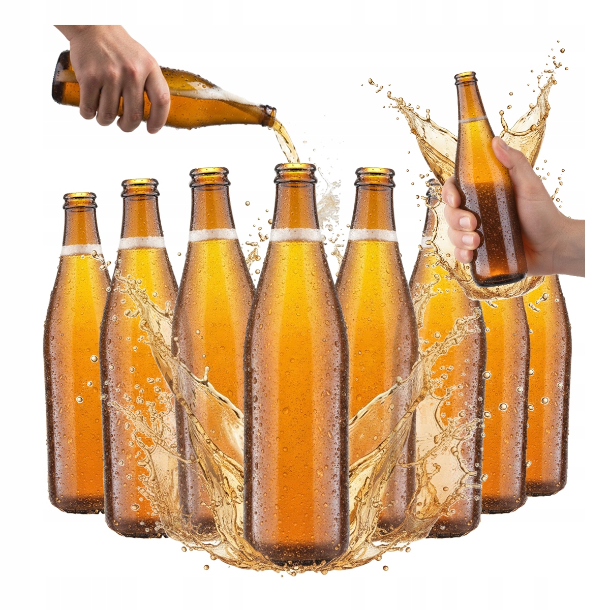 10 Glasflaschen Für Vichy Light Bier 500 Ml Und Für Brauerei-bier/cider 0,5 L