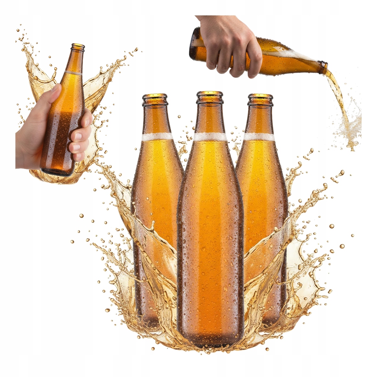 30 Glasflaschen Für Vichy Light Bier 500ml Für Bier, Apfelwein, Radler 30 Stück.