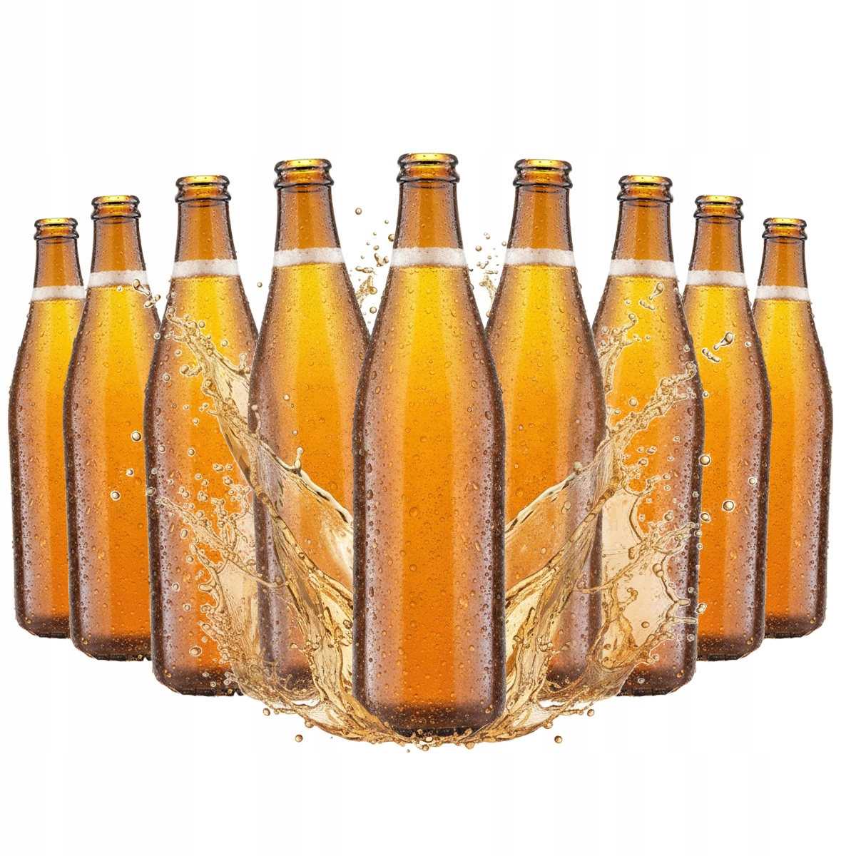 50 Glasflaschen Für Vichy Light Bier (500 Ml) – Auch Für Bier, Apfelwein, Radler Und Kombucha Geeignet