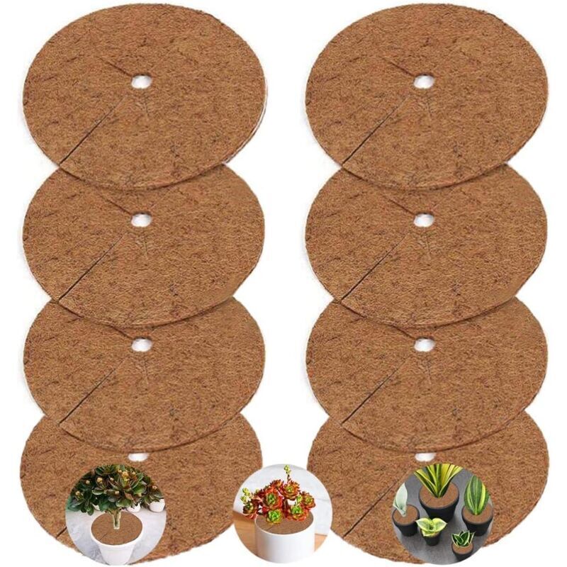 8 Stück Scheiben-pflanzenmatten, Unkrautvliesmatten, Pflanzenschutzmatten 20 Cm