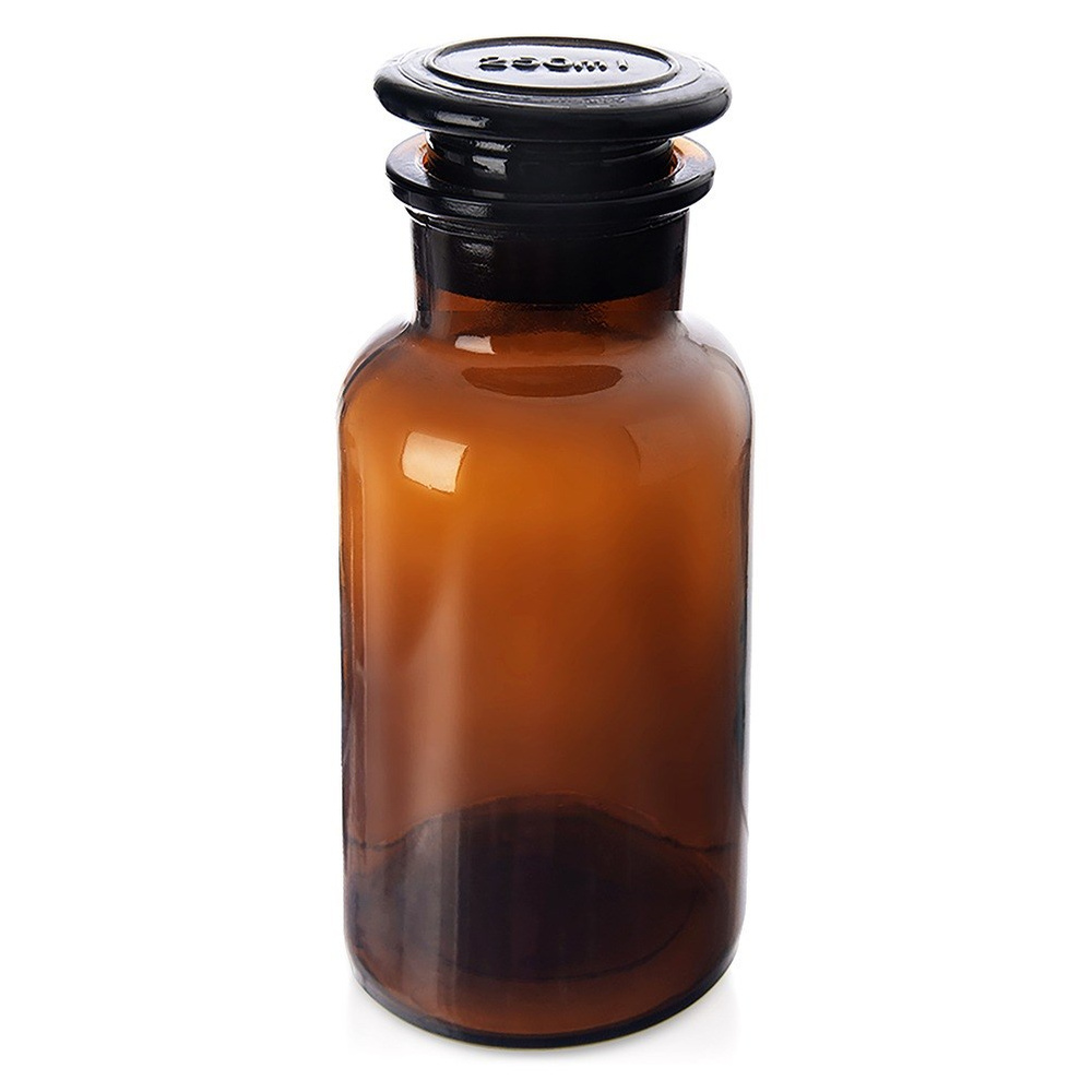 Braune Glasflasche Mit Korken Für Kosmetik, Gewürze, Kräuter, Tee 0,25