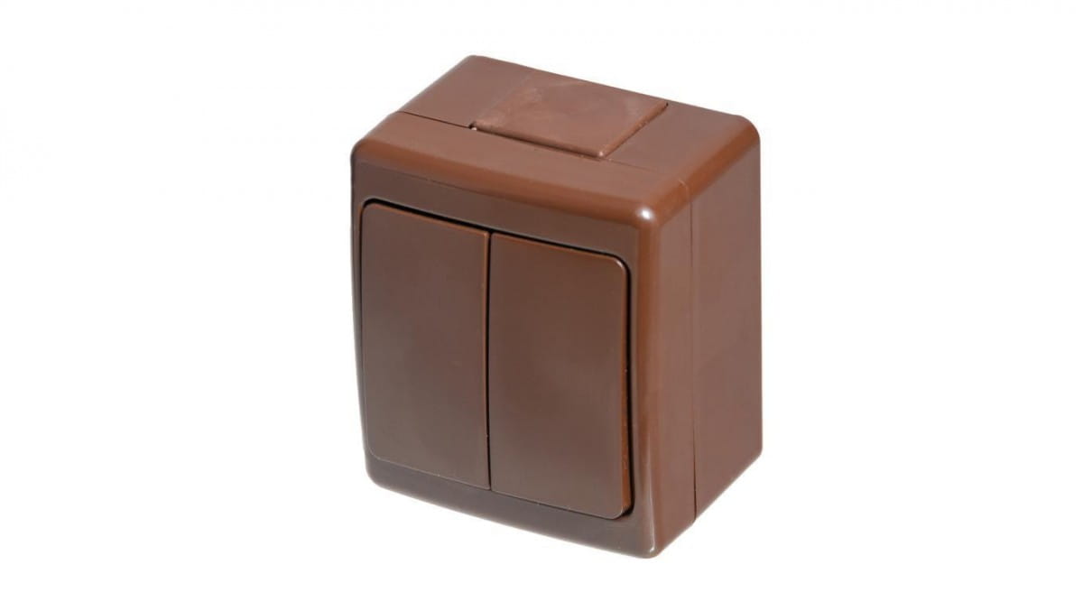 Beta Einzel-hermetikschalter, Kronleuchter, Braun, Ip44 /d.3210w2/
