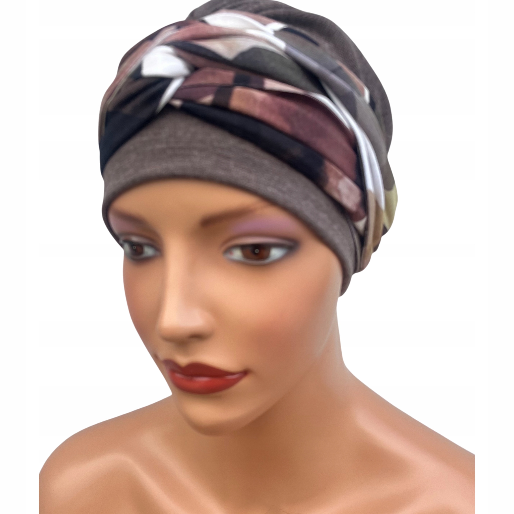 Lena Damen-turbanpullover Braun 527 Herbst Auch Nach Chemotherapie