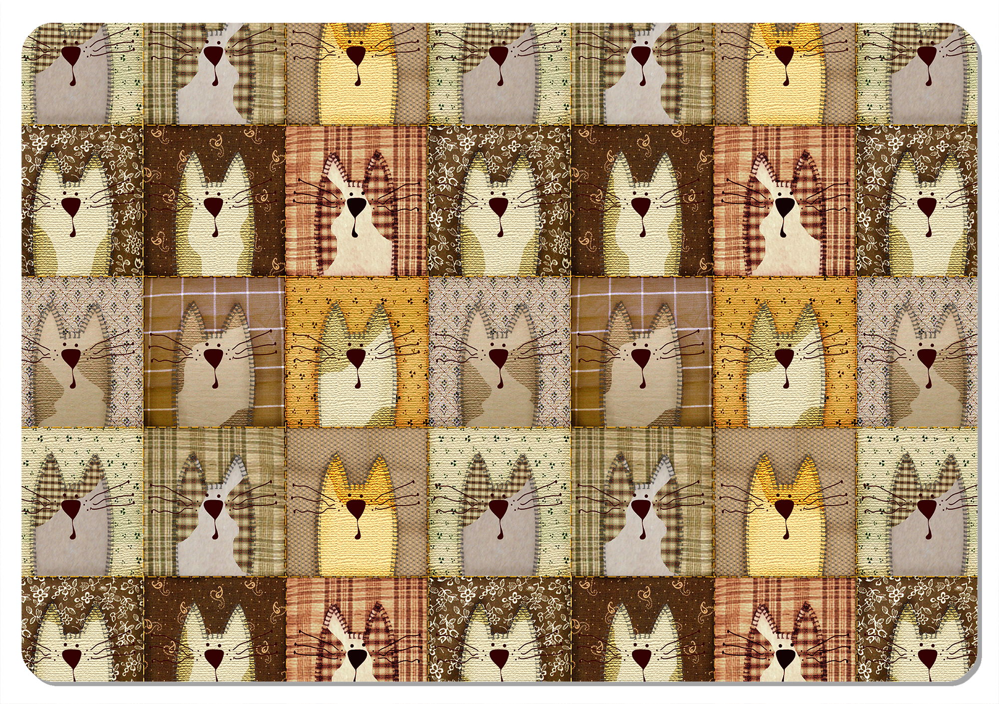 Schreibtischunterlage 50×70 Cm, Pexeso-muster – Umweltfreundlicher Filz, Hd-druck, Tischplattenschutz, Für Büro Und Wohnzimmer – Bertoni
