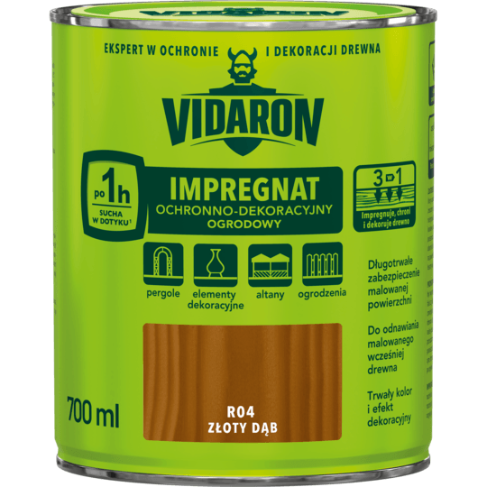 Vidaron Gartenimprägnierung Goldene Eiche R04 0,7l