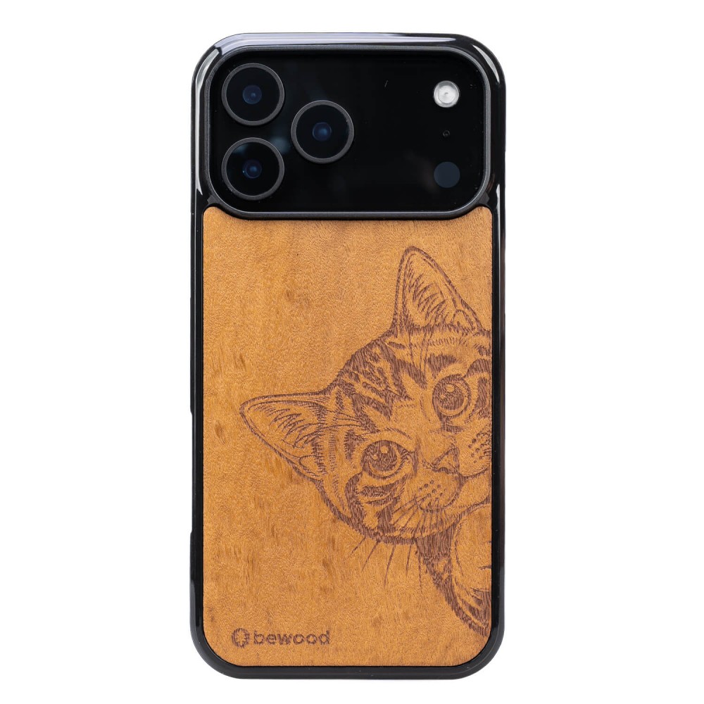 Bewood Holzhülle Für Iphone 17 Pro Max Cat Lover Imbuia