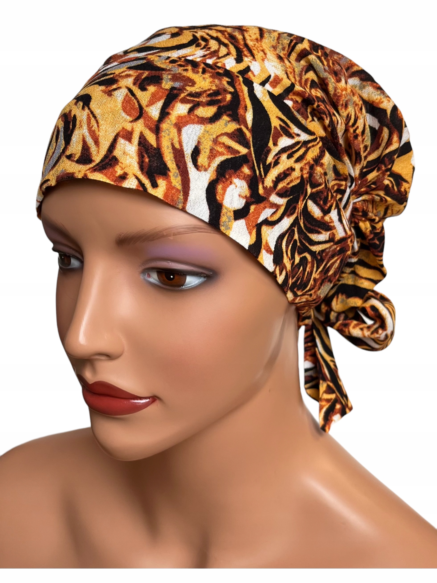 Turban Eva W-396, Geknitterter Schal Aus Viskose, Ebenfalls Nach Der Chemotherapie