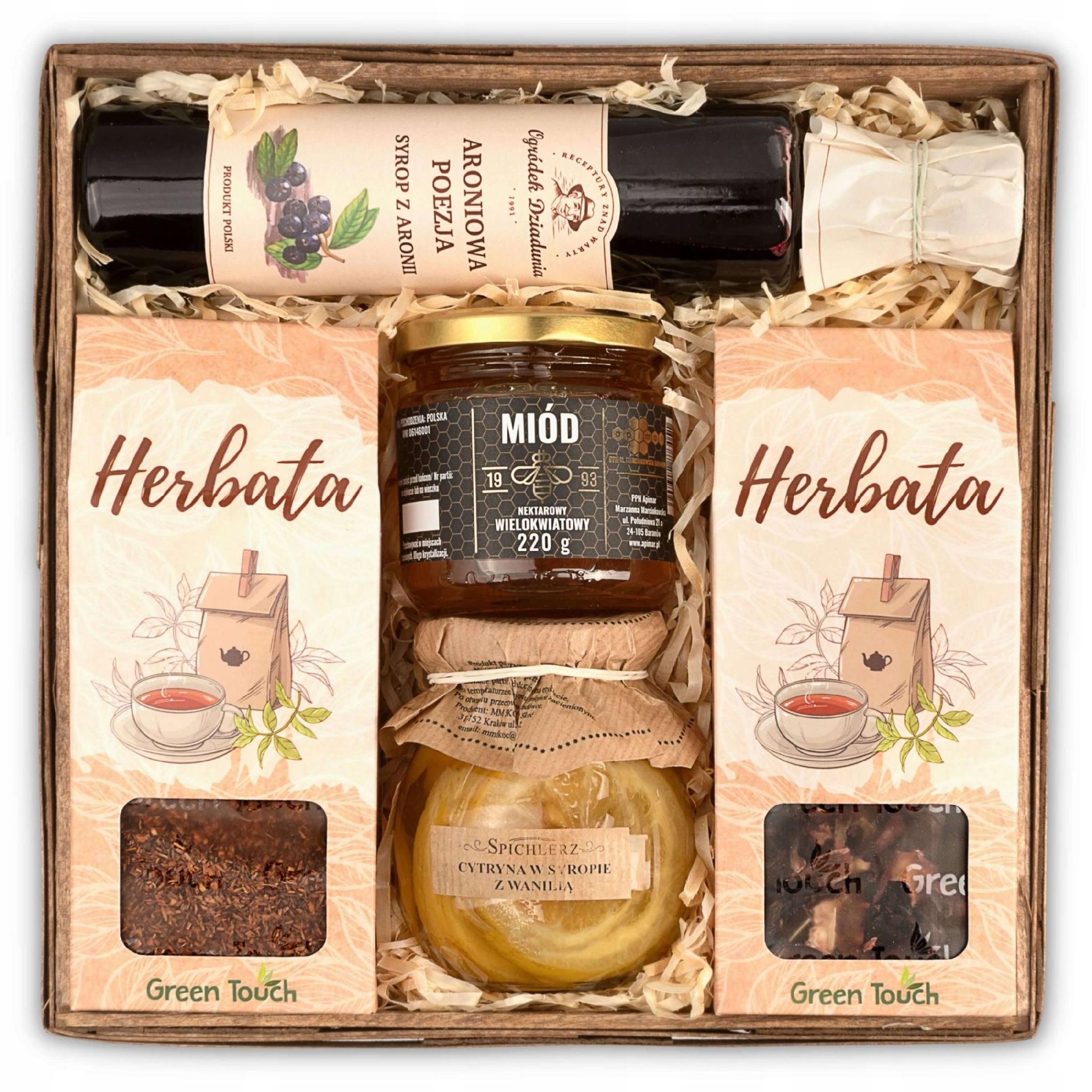 Honig-tee-geschenkkorb-set