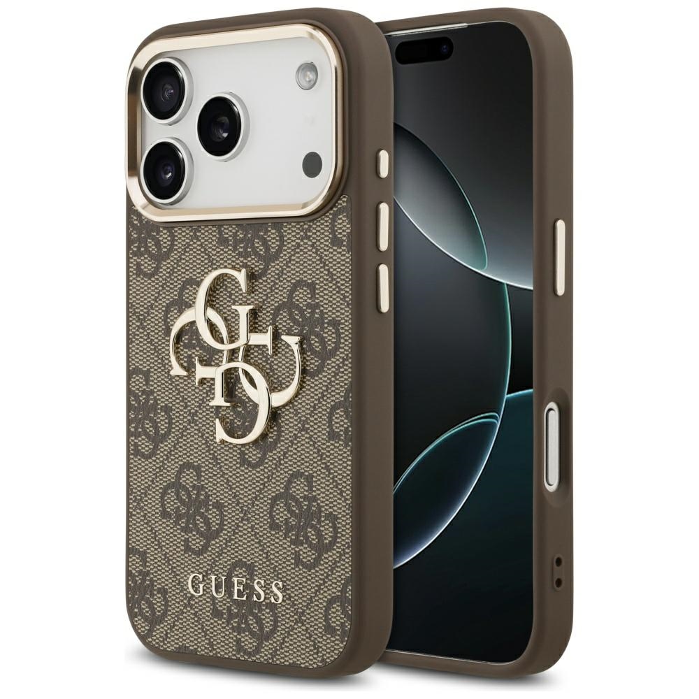 Guess 4g Big 4g Classic Logo Hülle Für Iphone 17 Pro Braun Gold