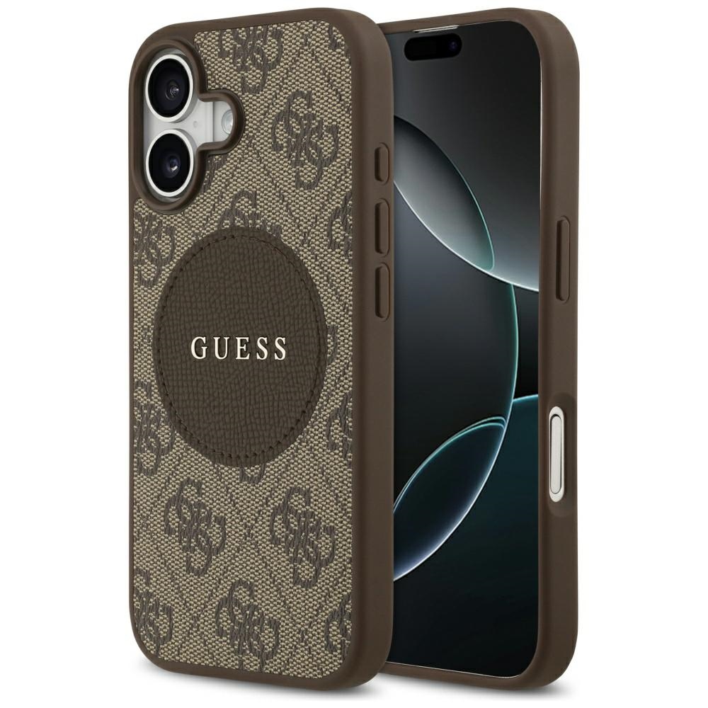 Guess 4g Circle Classic Logo Magsafe Hülle Für Iphone 17 Braun