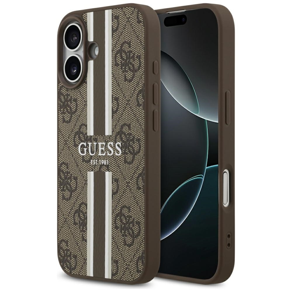 Guess 4g Magsafe-hülle Mit Printstreifen Für Iphone 17, Braun