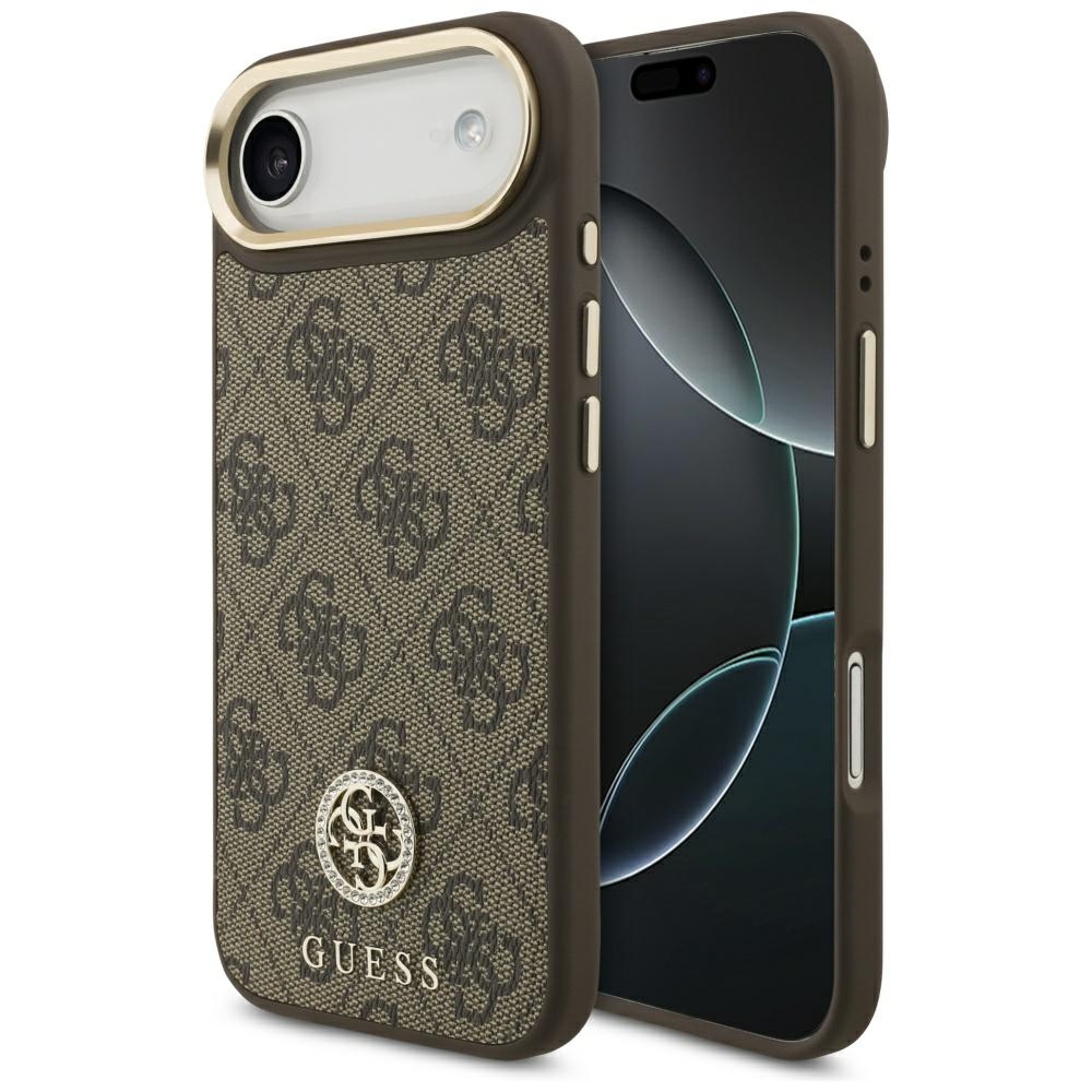 Guess 4g Strass Logo Magsafe Hülle Für Iphone Air Braun