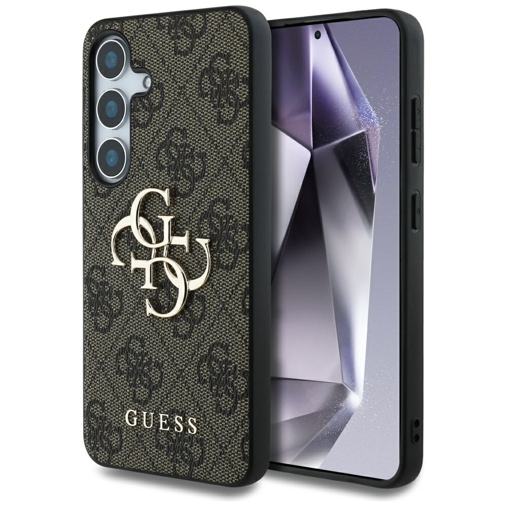 Guess Big 4g Logo Klassische Logo-hülle Für Samsung Galaxy S25+ Braun