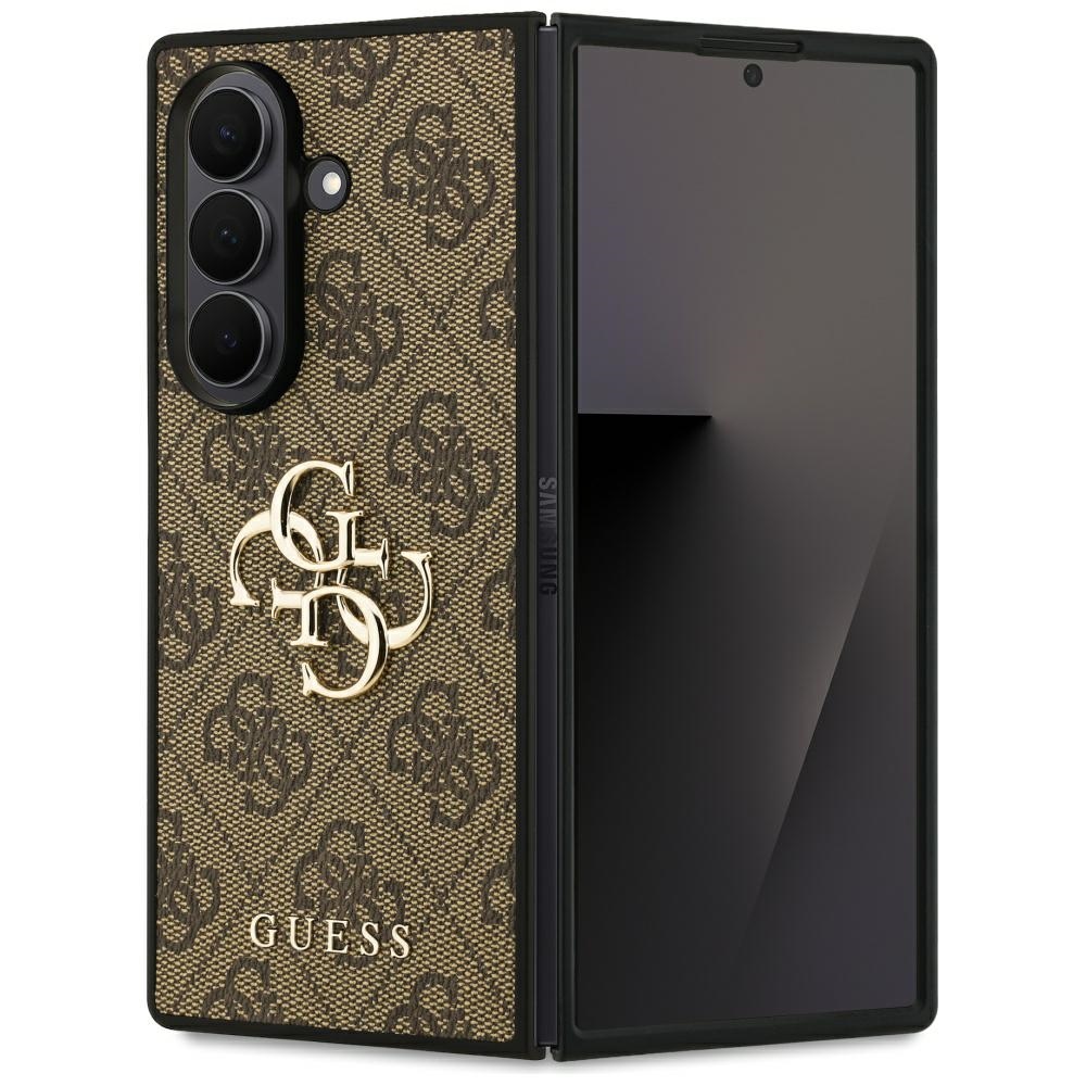 Guess Big 4g Logo Classic Logo Hülle Für Samsung Galaxy Z Fold7 Braun