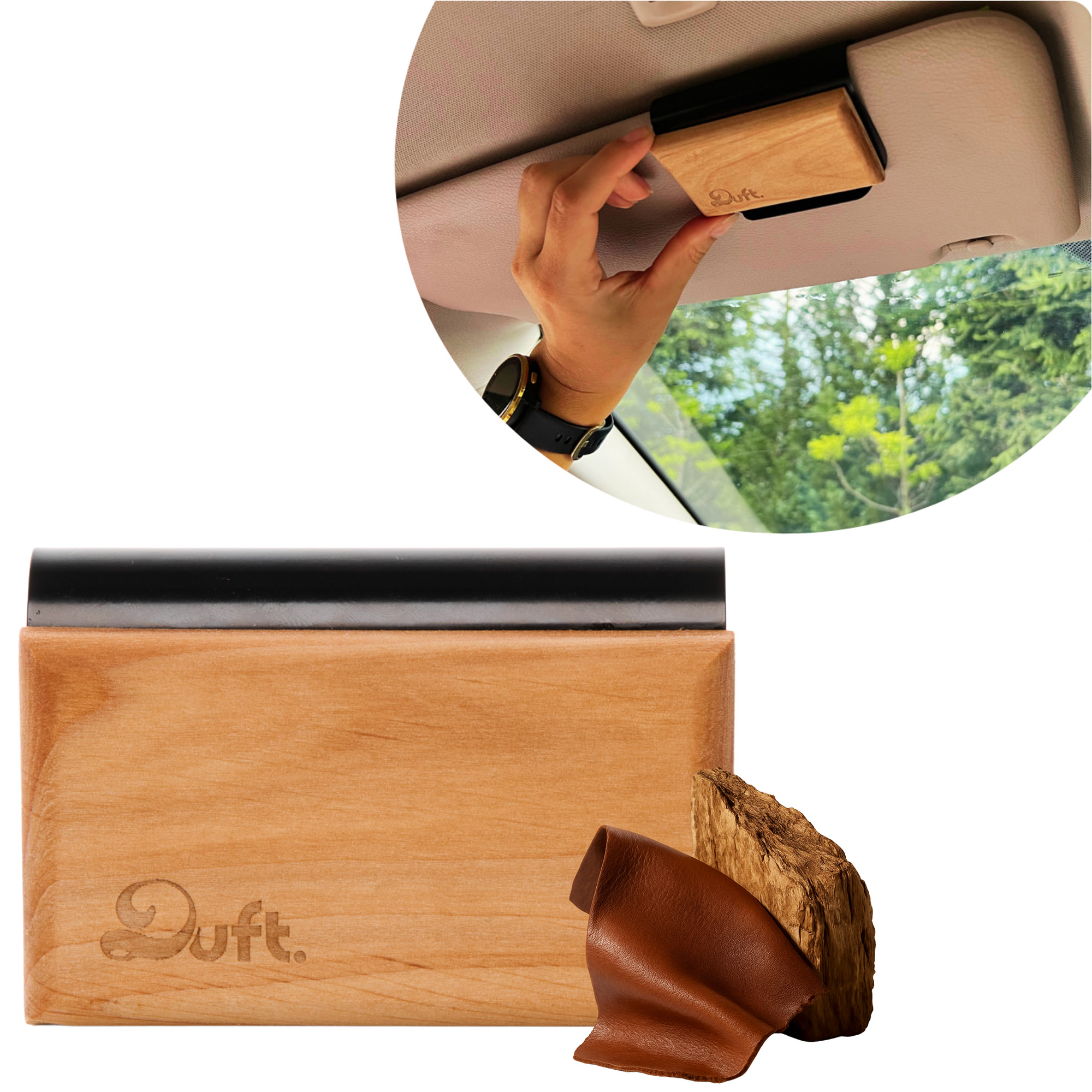 Duftspender Aus Holz Fürs Auto Natürlicher Diffusor Mit Halterung