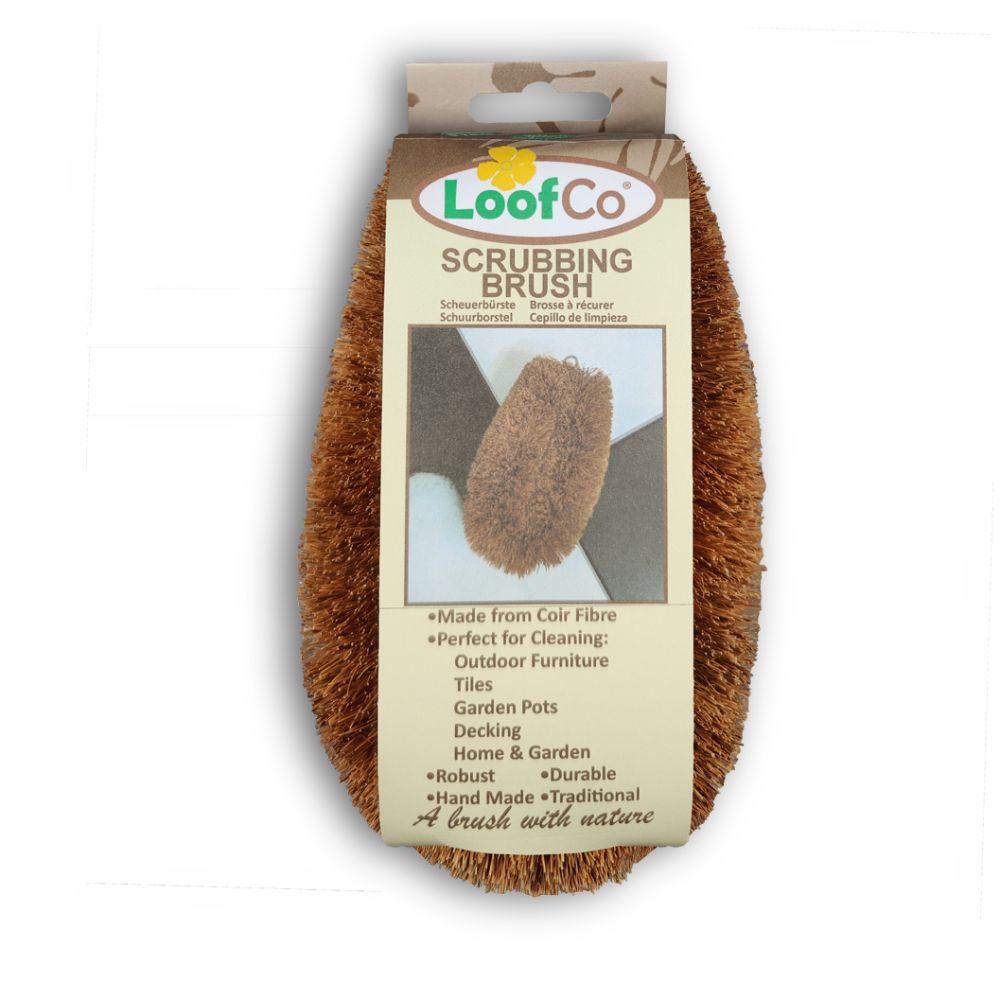 Loofco Öko-kokosnussbürste Zur Reinigung Von Schuhen, Kinderwagen Und Terrassen, 1 Stück.