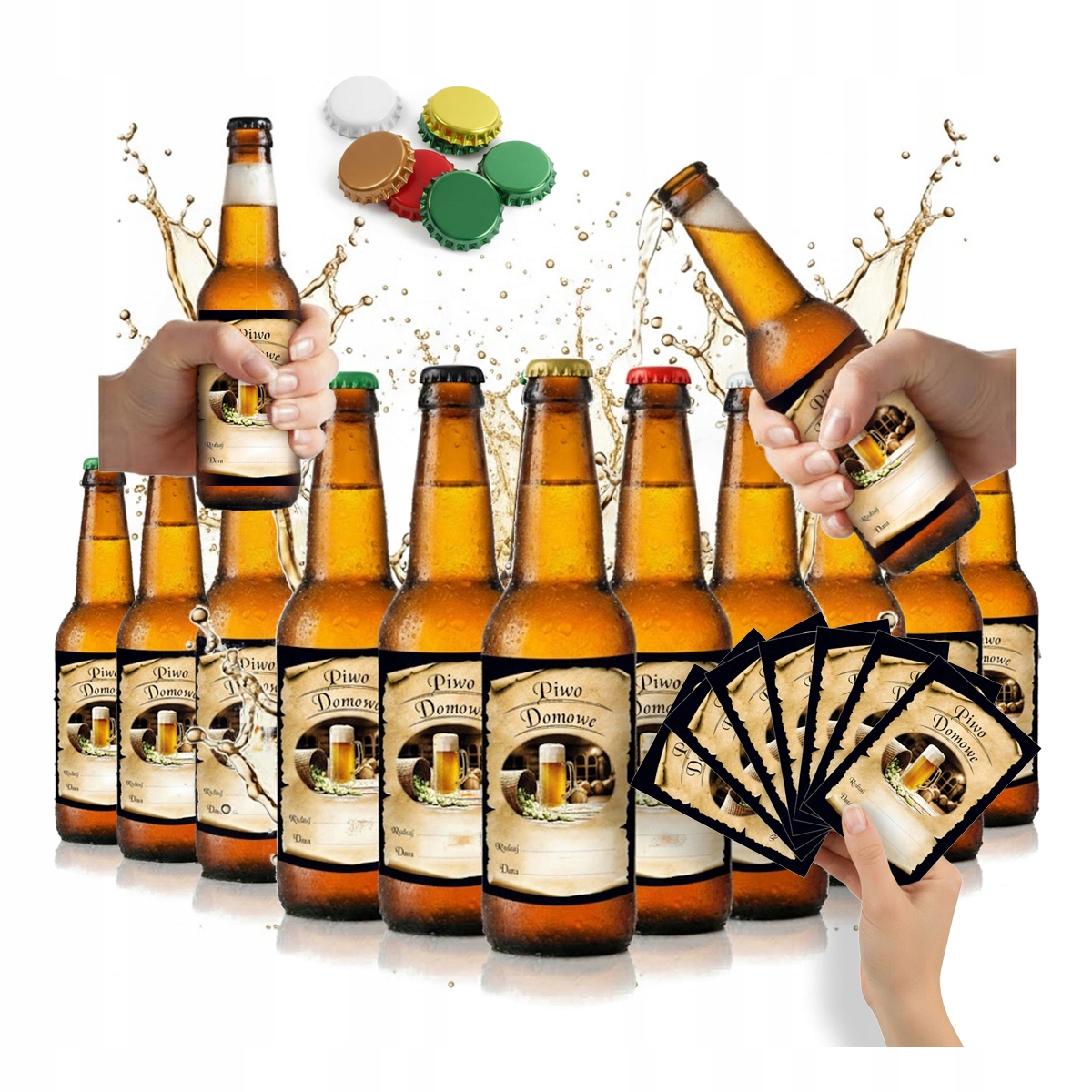 Set Mit 50 X 330 Ml Langhalsflaschen Für Bierbrauerei-radler + Bieretikett