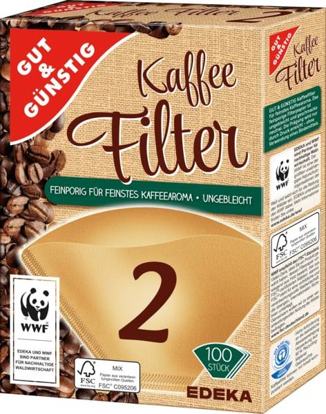 G&g Kaffeefilter Größe 2 100 Stück.