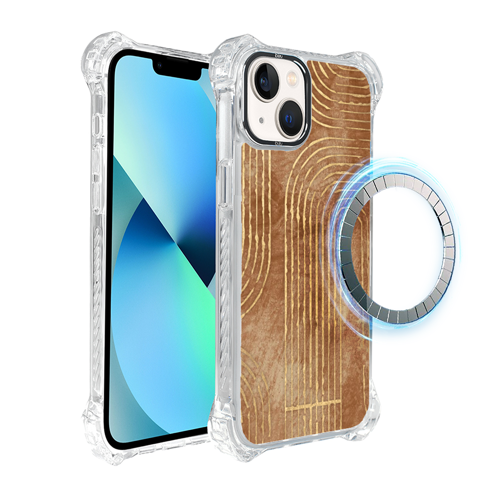 Iphone 13 Ibizu Dropguard Ultra Hülle Mit Magsafe, Boho, Geometrischen Linien
