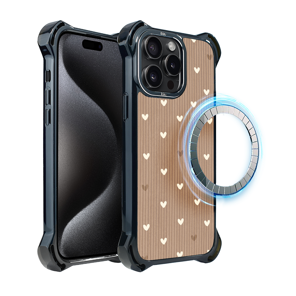 Iphone 15 Pro Max Ibizu Dropguard Ultra Hülle Mit Magsafe, Boho, Powder Hearts